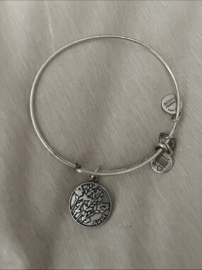 Alex and Ani Silver Aunt Charm Bangle Bracelet